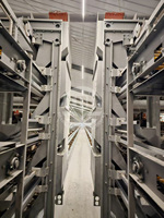 Les cages à poules de type H sont adaptées à l'élevage de flocks de plus de 10 000 poules pondeuses.