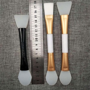 Brosse pour masque de visage en Silicone à Double extrémité, couleur or et argent, pinceau pour fond de teint liquide, applicateur de boue, outils de beauté - Product Image 3