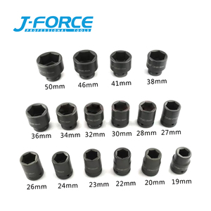 3/4 27 pièces outil Deep Air Impact métrique 1/2 entraînement <span class=keywords><strong>Powerfix</strong></span> jeu de douilles - Product Image 2