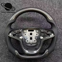 Upgrade Setir Mobil Chevrolet Pontiac Buick Corvette LaCrosse Berbahan Serat Karbon Kulit Desain Sporty dengan Layar LED