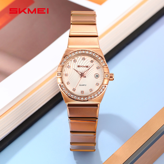 OEM/ODM Simple Antique Fashion Luxury High Quality Japanese Quartz Movement Stainless Steel Glass Dial Women Watch Waterproof