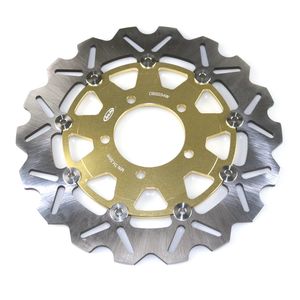 จานเบรกมอเตอร์ไซค์ Dominator แบบลอย สำหรับ KAWASAKI VERSYS <span class=keywords><strong>650</strong></span>/1000 Z1000 ER4N ER6F <span class=keywords><strong>ER6N</strong></span> Z750/R ZX6R ZX10R - Product Image 2