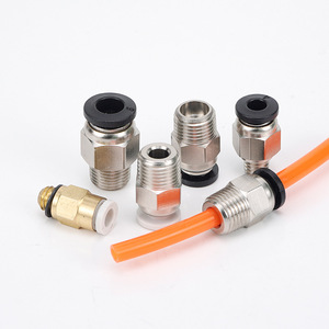 Conector Neumático para Impresora 3D Sayu PC4-M6/01mm, Accesorio de Entrada de Plástico Niquelado y Recubierto de Cobre - Product Image 2