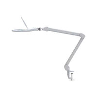 High Transparent Glass Lens Magnifying Lamp Ring LED Magnifier Desk Light Clamp Mounted for Tattoo Jewelry Inspection