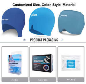 Fábrica OEM Compresa caliente Terapia fría Envoltura para la cabeza Gel Hielo Dolor de cabeza Sombrero Migraña Alivio Cap - Product Image 4
