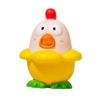 Série de jouets à pincer Poulet et Canard qui crient - Formes créatives à pincer, jouets de relaxation mignons et amusants