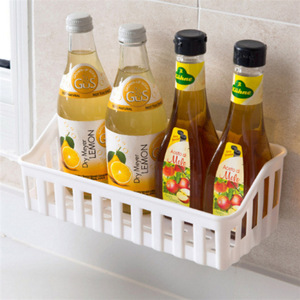 Wall Mounted Bathroom Storage Rack Rectangular PP Material No <b>Drilling</b> Required Minimalist Design For Toiletries - Product Image 4