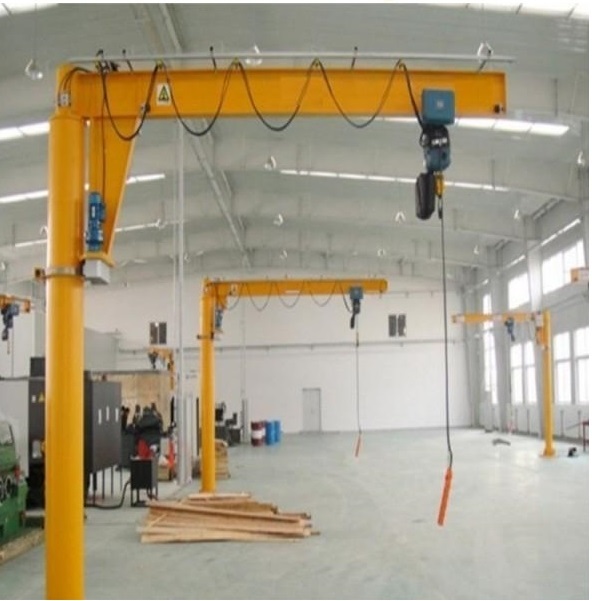 Lifetime Service Fixed Pillar 3 Ton Floor Mounted JIB Crane 180-360 Degree Slewing Hot Sale