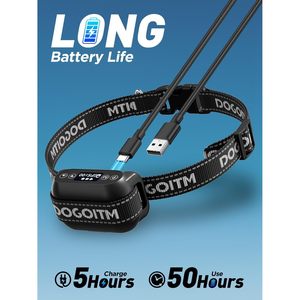 Collar Inalámbrico para Perros Dogoitm con Señal en Tiempo Real, Collar de Entrenamiento de Nailon Impermeable para Sistema de Contención de Mascotas - Product Image 6