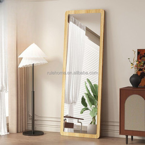 Tùy Chỉnh Lớn Gỗ Đóng Khung Gương Đầy Đủ Chiều Dài Dài Cơ Thể Mặc Quần Áo Tường Gương Cho Phòng Khách Trang Trí Nội Thất - Product Image 5