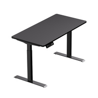 Escritorio de Computadora Eléctrico de Altura Ajustable con Doble Motor, Metálico, Cuadrado, de 2 Niveles, con Posición de Asiento Cómoda, Mesa de Juego