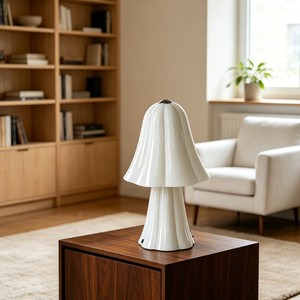 French Style Creamy Decorative Table <b>Lamp</b> Led Light Source Modern Minimalist Bedroom <b>Bedside</b> <b>Lamp</b> Living Room Study Ambient - Product Image 4
