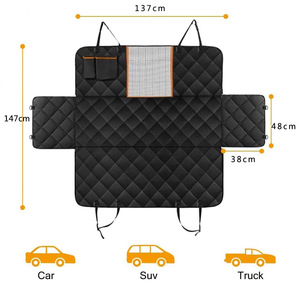 Protector de Asiento Impermeable Plegable con Logotipo Personalizado, Cubierta de Asiento de Coche para Mascotas, Perros, Cubierta para Asiento Trasero de Coche - Product Image 5