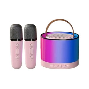 K52 per Altoparlante Wireless con Microfono Karaoke Doppio, Tutto-in-Uno, Portatile per Esterni/Casa, Mini Altoparlante KTV RGB per Bambini - Product Image 1