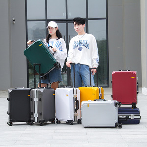 Valise 20 pouces avec cadre en aluminium, roulettes pivotantes, grande capacité, bagage de voyage unisexe - Product Image 2