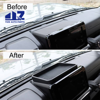Boîte de rangement de la console centrale intérieure de la voiture en ABS noir 3/5 portes, accessoires intérieurs de la console du tableau de bord pour Suzuki Jimny JB64 JB74 2019+