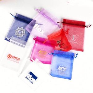 Bolsas de Organza con Cordón Personalizadas en Oferta, Bolsas de Regalo Cuadradas de Organza Transparente y PVC - Product Image 5