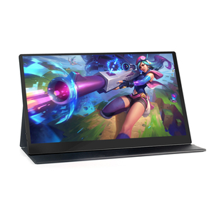 Moniteur LED portable IPS de 15.6 pouces Haut-parleurs HD HDR USB-C Plug Play Application mobile Moniteur de jeu FHD Écran tactile - Product Image 2