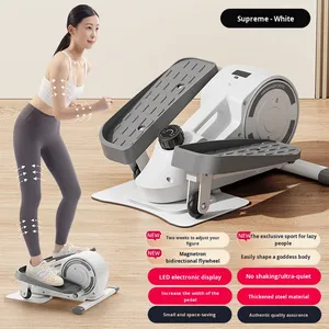 Vélo <span class=keywords><strong>elliptique</strong></span> de bureau portable avec poignée, pédale d'exercice, écran LCD de suivi de la forme physique, résistance réglable sur 8 niveaux, travail/maison - Product Image 3