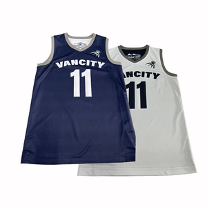 Maillots de basket-ball personnalisés professionnels confortables et respirants, conception gratuite, logo d'équipe de ligue, uniforme de basket-ball réversible - Product Image 1