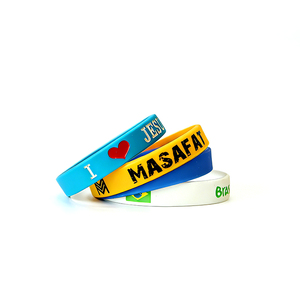 Braccialetto Personalizzato Fluorescente, Cinturino da Polso in Silicone, Portachiavi in Silicone, Braccialetti in Silicone con Logo Personalizzato - Product Image 3