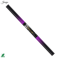 Pinceaux à ongles double tête avec manche métallique couleur violet dégradé et capuchons de protection, pour manucures DIY et usage en salon