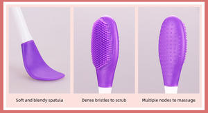 Cọ Mặt Nạ Mềm 2 Trong 1 Và Cọ Rửa Mặt Dụng Cụ Bôi Mặt Nạ Silicon Cọ Trang Điểm - Product Image 5