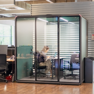 Cabina Acústica Insonorizada para Oficina, Cabina Telefónica con Muebles y Asientos, Cabina <span class=keywords><strong>de</strong></span> Cambio <span class=keywords><strong>de</strong></span> Pasajeros para Aeropuerto - Product Image 4