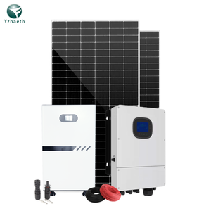 Sistema Solar Híbrido de 1 kW, 2 kW, 10 kW, 15 kW con Batería de Litio para Techos Planos, Kit Completo Fuera de la Red - Product Image 1