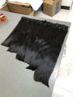 Cheveux vierges indiens SDD, lisses, bruts, non traités, tissage complet, pointes épaisses, qualité supérieure, grade 16A, super double drawn, mèches humaines