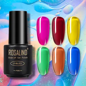 罗莎琳德半透明糖色uv凝胶上光剂制造商非常好的最佳有机指甲艺术上光剂，打造您自己的品牌