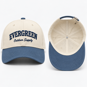 Casquettes en gros 5 et 6 panneaux, bicolores, à visière courbée, en coton, style trucker, avec logo brodé 3D personnalisé, casquette de baseball - Product Image 4
