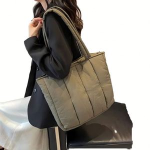 <b>Work</b> Tote <b>Bag</b> for Women Puffer Nylon Purse with Laptop Compartment, Large Shoulder <b>Bag</b> for Travel - Product Image 1
