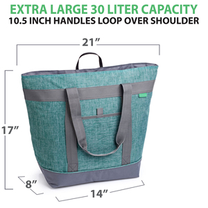 High Duty Wear-Resistant Insulated Cooler Bag Premium, Collapsible Soft Cooler Reinforced Food-grade Material - Product Image 3
