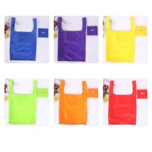 Bolsa Plegable de Poliéster Ecológico, Personalizable al por Mayor, de Color Sólido, Impermeable, con Cierre de Cremallera, Bolsillo Interior, Gran Capacidad - Product Image 6