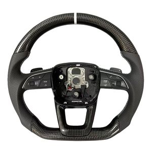 Mejoras de mecanizado personalizadas de fábrica, fibra de carbono Real para <span class=keywords><strong>Audi</strong></span> A1 A3 A5 A7 A6 A8 R8 Q3 Q5 Q7 Q8 B9 SQ5L SQ7 SQ8 S4, <span class=keywords><strong>volante</strong></span> - Product Image 1
