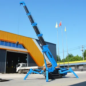 Mini grue à chenilles de levage d'araignée, Leite Mini grue à chenilles combine les qualités d'économie d'espace d'une grue à araignée