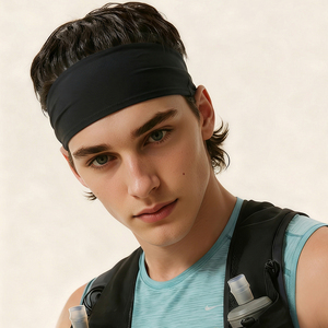 Banda Deportiva Unisex para la Cabeza, Absorbe el Sudor, Gruesa, para <span class=keywords><strong>Tenis</strong></span>, Fútbol, <span class=keywords><strong>Hombre</strong></span>, Secado Rápido - Product Image 3