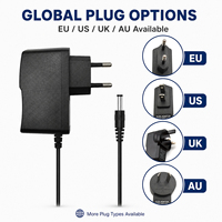 Adaptateurs secteur en plastique 12V 2A, directement de l'usine, adaptateurs muraux US EU UK AU, alimentation 24W pour appareils photo