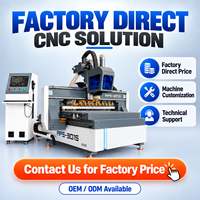 Machine de fraisage CNC 1325 Atc à 3 axes pour la fabrication de portes d'armoires en bois avec Atc et aspiration pour l'usine de production de meubles