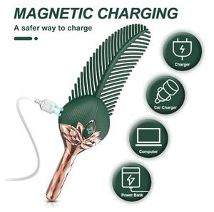 Double Headed Nipple Stimulator Clitoral Massage Female Masturbator G-spot Feather Erotic <b>Vibrator</b> Adult Sex Toys for Women% - Product Image 4