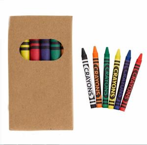 Lot de 4 crayons de cire multicolores dans un sac en cellophane, papier d'emballage - Product Image 4