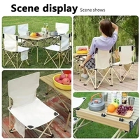 Ensemble table et chaises pliantes en métal durable pour l'extérieur, design moderne, idéal pour le camping, la randonnée, les pique-niques, les cours et les parcs