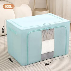 Thùng Lưu Trữ Organizer Có Thể Gập Lại Oxford Vải Quần Áo Hộp Lưu Trữ Tủ Quần Áo Hệ Thống Tổ Chức Với Cửa Sổ Duy Nhất - Product Image 5