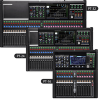 NOUVEAU Mixeur audio numérique professionnel en métal et plastique PT16-24-32 canaux, contrôleur DJ, Bluetooth, USB, sortie MONO/stéréo pour mariage