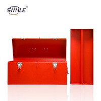 CHNSMILE Boîte de rangement d'outils de garage pliable à 3 niveaux en acier portable haut de gamme avec logo personnalisé, double verrouillage en métal et poignée