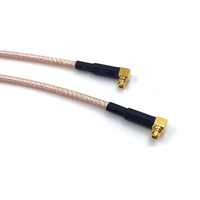 Câble adaptateur RF YRL à angle droit MCX vers MMCX mâle, plaqué or, contact en cuivre, vente chaude