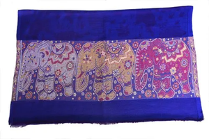 Printed <b>Purple</b> Modal <b>Scarf</b> Soft Lightweight Ethnic Fashion Stole for Casual Travel Daily Wear Winter Seasonal Outfit Styling - Product Image 2