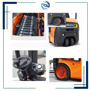 Tracción trasera de tres ruedas totalmente eléctrica contrapesada de tres pivotes 1 tonelada Elevada 2-2,5 metros Carretilla elevadora - Product Image 5