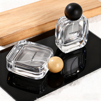 Flacon de parfum en verre vide personnalisé 30ml 50ml 100ml avec bouchon à vis, emballage de luxe transparent pour huile parfumée, boîte sérigraphiée